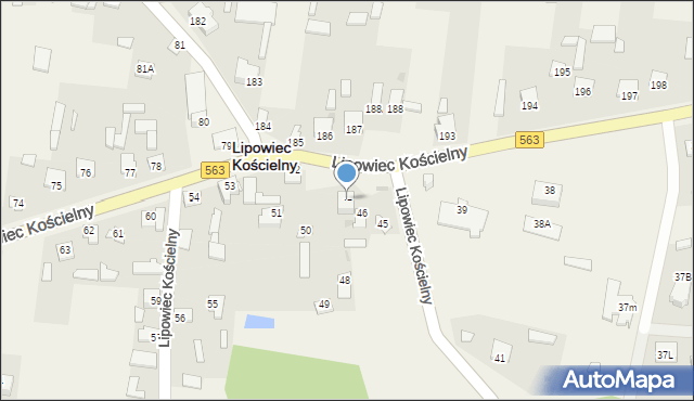 Lipowiec Kościelny, Lipowiec Kościelny, 47, mapa Lipowiec Kościelny