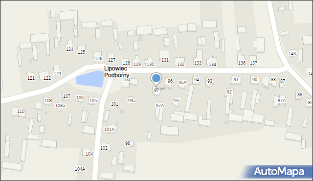 Lipowiec Kościelny, Lipowiec Kościelny, 97, mapa Lipowiec Kościelny