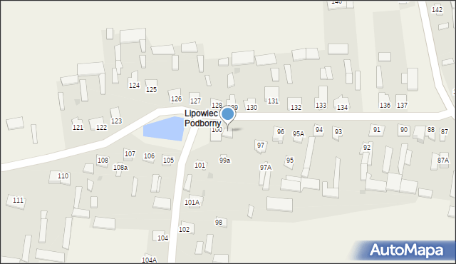 Lipowiec Kościelny, Lipowiec Kościelny, 99, mapa Lipowiec Kościelny