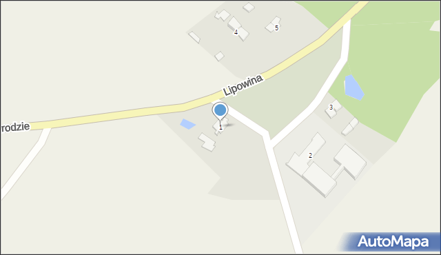 Lipowina, Lipowina, 1, mapa Lipowina