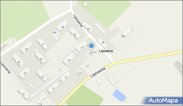 Lipowina, Lipowina, 12, mapa Lipowina