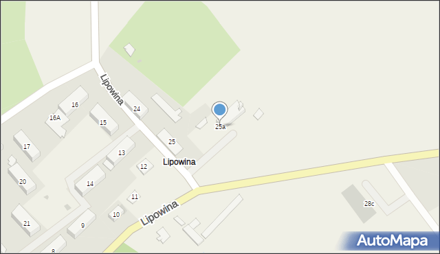 Lipowina, Lipowina, 25a, mapa Lipowina