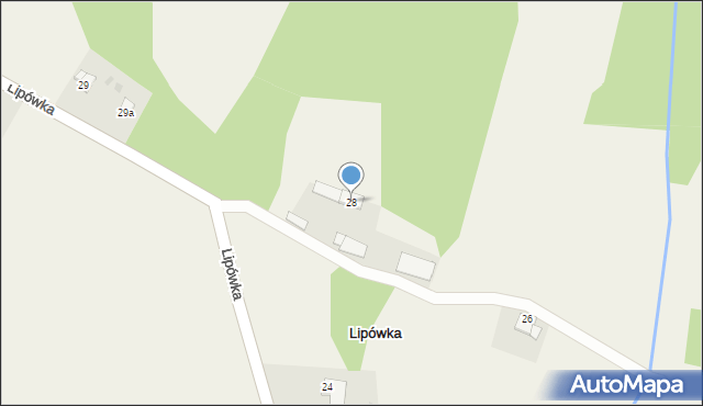 Lipówka, Lipówka, 28, mapa Lipówka