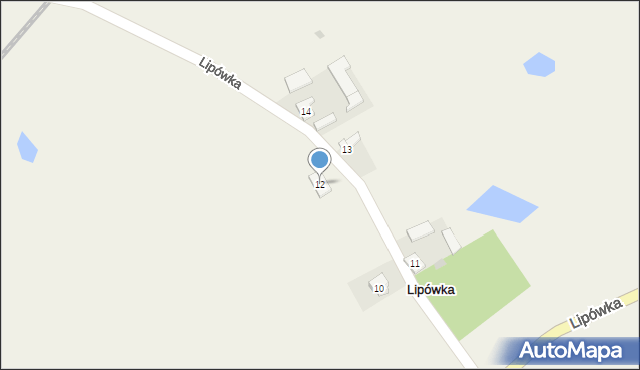 Lipówka, Lipówka, 12, mapa Lipówka