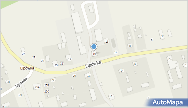 Lipówka, Lipówka, 15, mapa Lipówka