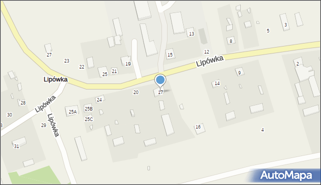 Lipówka, Lipówka, 17, mapa Lipówka