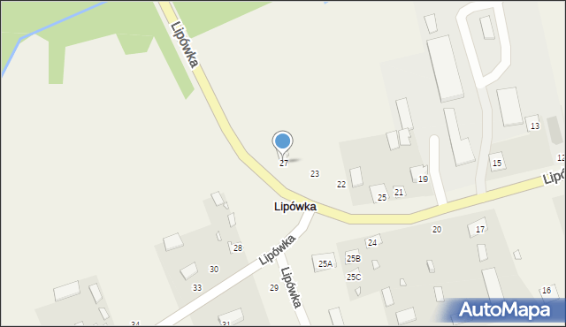 Lipówka, Lipówka, 27, mapa Lipówka