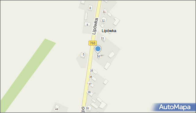 Lipówka, Lipówka, 34, mapa Lipówka