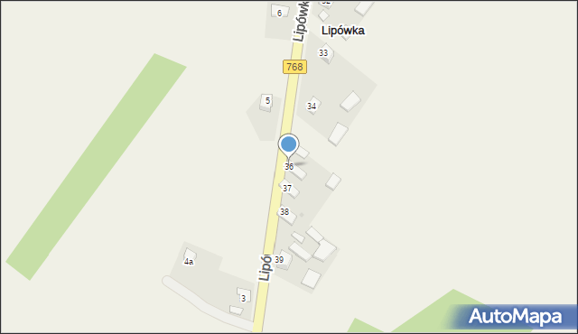 Lipówka, Lipówka, 36, mapa Lipówka