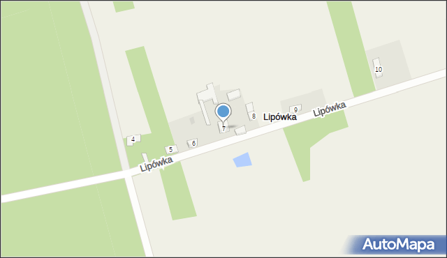 Lipówka, Lipówka, 7, mapa Lipówka