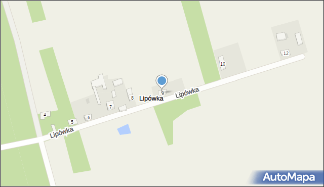 Lipówka, Lipówka, 9, mapa Lipówka