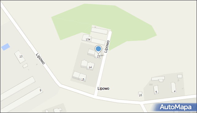 Lipowo, Lipowo, 13, mapa Lipowo