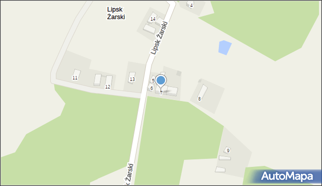 Lipsk Żarski, Lipsk Żarski, 7, mapa Lipsk Żarski