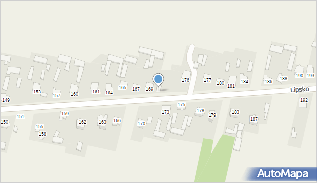 Lipsko, Lipsko, 172, mapa Lipsko