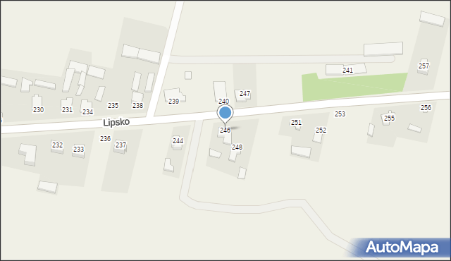 Lipsko, Lipsko, 246, mapa Lipsko