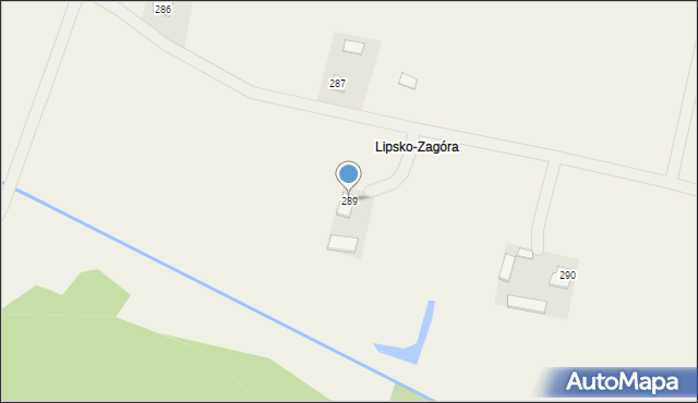 Lipsko, Lipsko, 289, mapa Lipsko