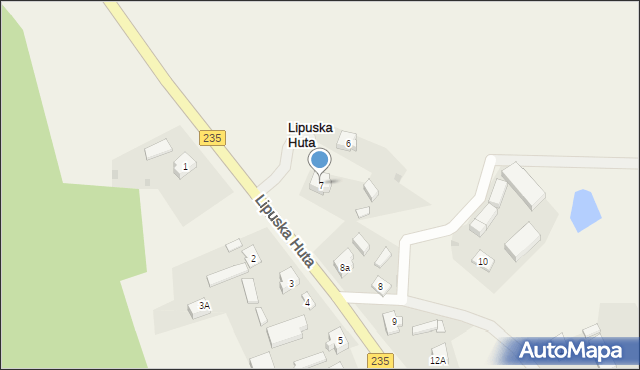 Lipuska Huta, Lipuska Huta, 7, mapa Lipuska Huta