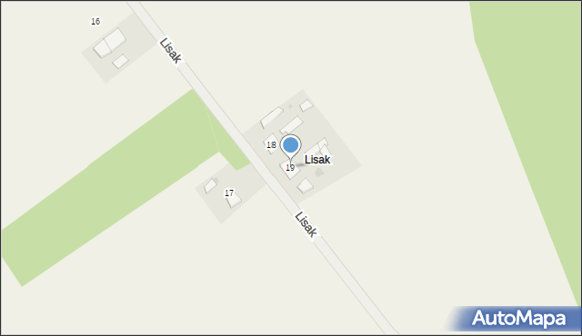 Lisak, Lisak, 19, mapa Lisak