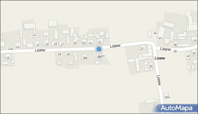 Lisew, Lisew, 18b, mapa Lisew