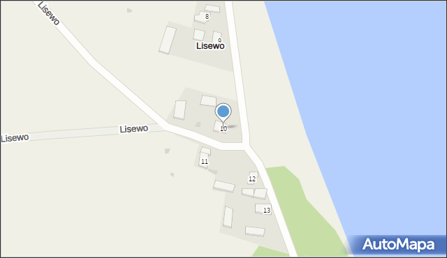 Lisewo, Lisewo, 10, mapa Lisewo