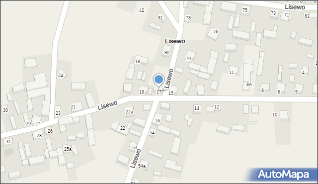 Lisewo, Lisewo, 17, mapa Lisewo