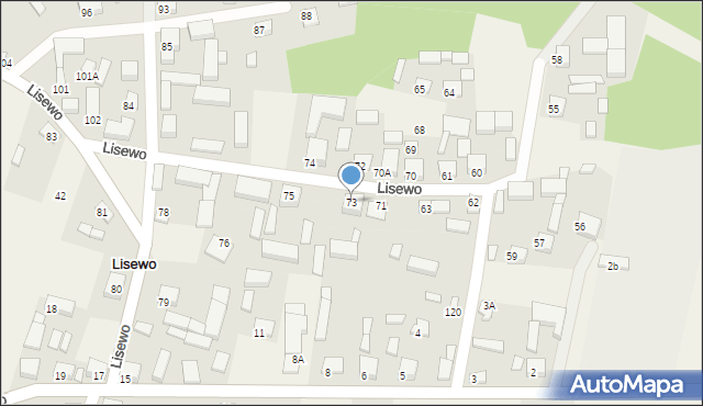 Lisewo, Lisewo, 73, mapa Lisewo