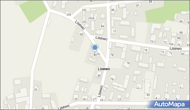 Lisewo, Lisewo, 81, mapa Lisewo