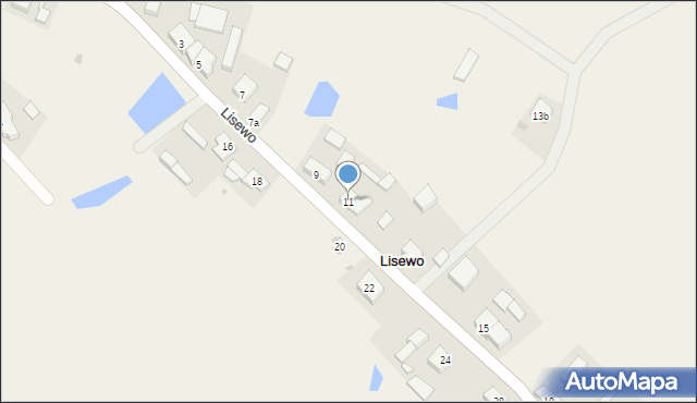 Lisewo, Lisewo, 11, mapa Lisewo