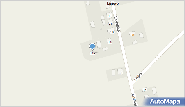 Lisewo, Lisewska, 11a, mapa Lisewo