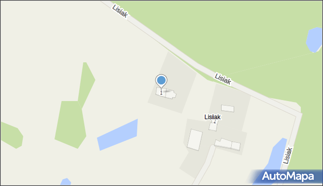 Lisiak, Lisiak, 1, mapa Lisiak