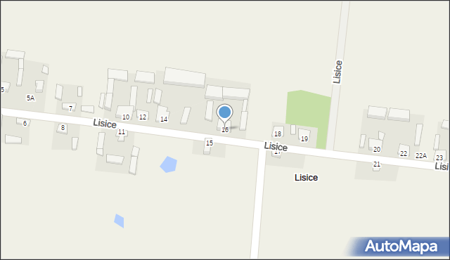 Lisice, Lisice, 16, mapa Lisice