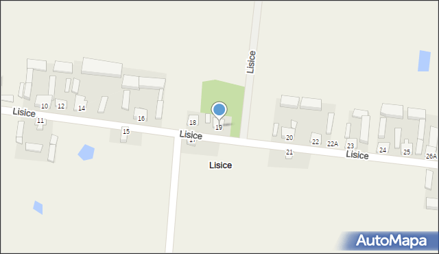 Lisice, Lisice, 19, mapa Lisice