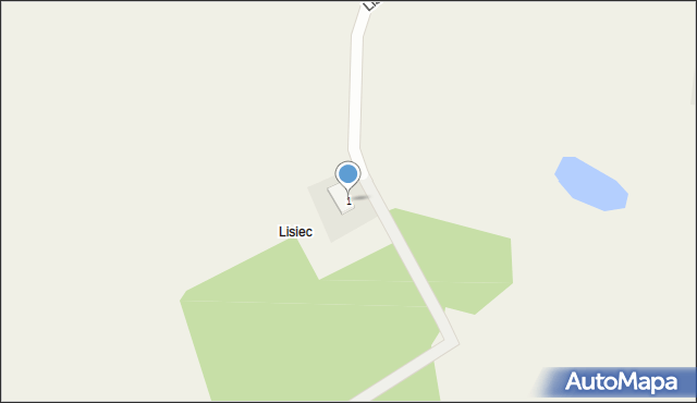 Lisiec, Lisiec, 1, mapa Lisiec