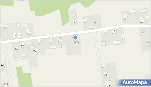 Lisiec Mały, Lisiec Mały, 9a, mapa Lisiec Mały