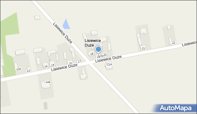 Lisiewice Duże, Lisiewice Duże, 19, mapa Lisiewice Duże