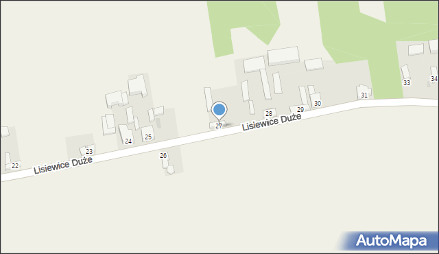 Lisiewice Duże, Lisiewice Duże, 27, mapa Lisiewice Duże