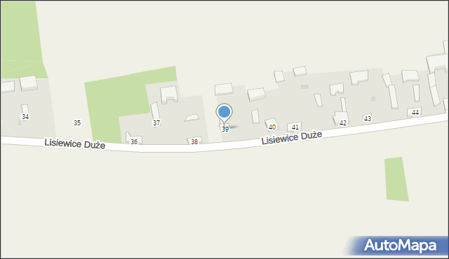 Lisiewice Duże, Lisiewice Duże, 39, mapa Lisiewice Duże