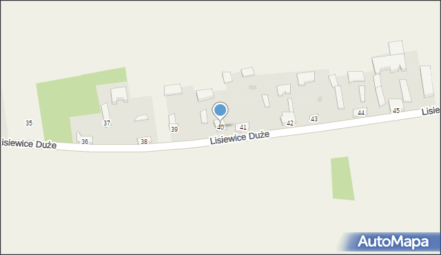 Lisiewice Duże, Lisiewice Duże, 40, mapa Lisiewice Duże