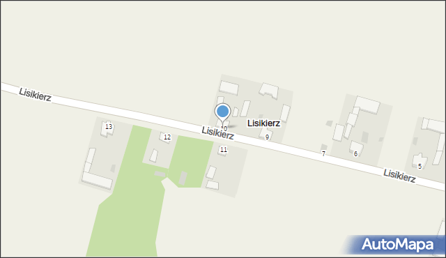 Lisikierz, Lisikierz, 10, mapa Lisikierz
