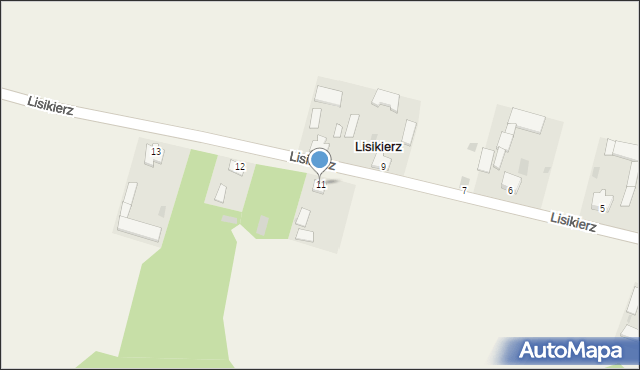 Lisikierz, Lisikierz, 11, mapa Lisikierz