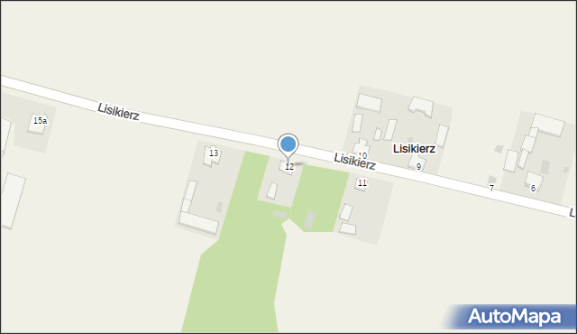 Lisikierz, Lisikierz, 12, mapa Lisikierz