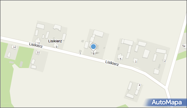 Lisikierz, Lisikierz, 6, mapa Lisikierz