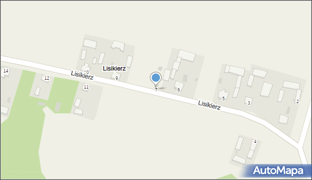 Lisikierz, Lisikierz, 7, mapa Lisikierz