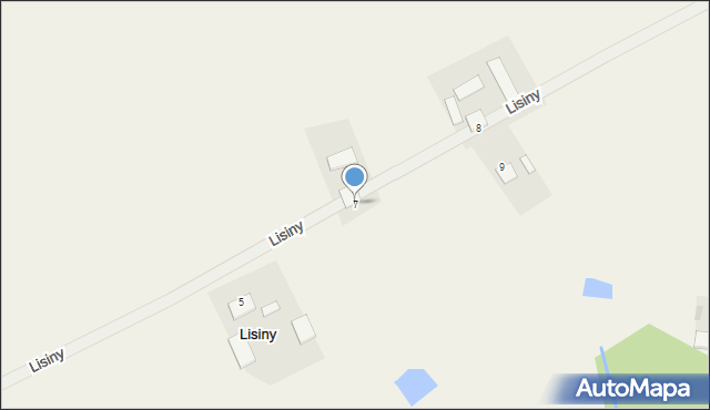 Lisiny, Lisiny, 7, mapa Lisiny