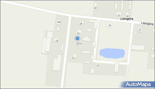 Lisiogóra, Lisiogóra, 17, mapa Lisiogóra