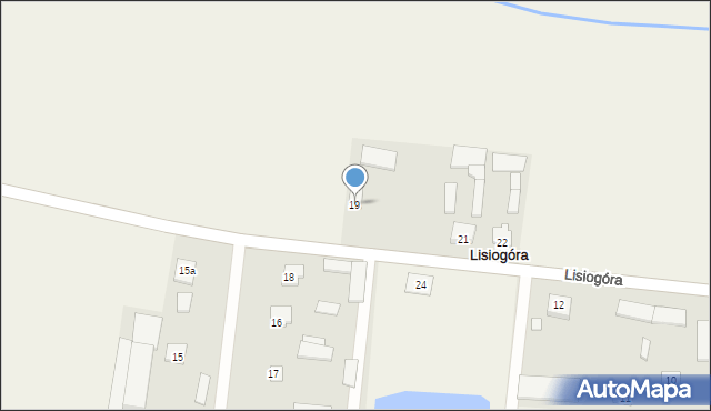 Lisiogóra, Lisiogóra, 19, mapa Lisiogóra