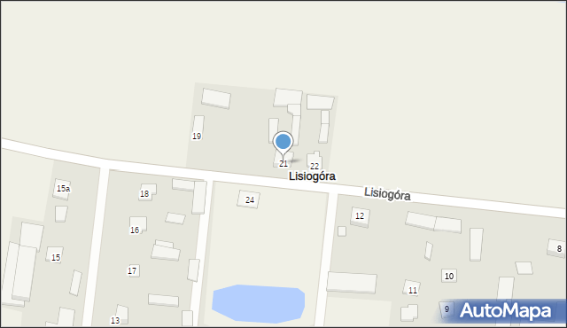 Lisiogóra, Lisiogóra, 21, mapa Lisiogóra