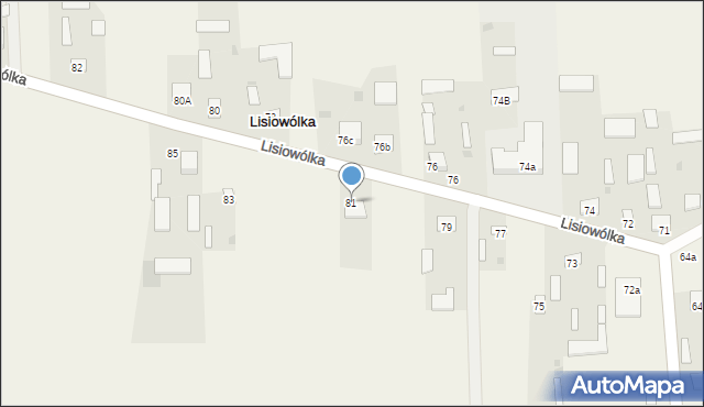 Lisiowólka, Lisiowólka, 81, mapa Lisiowólka