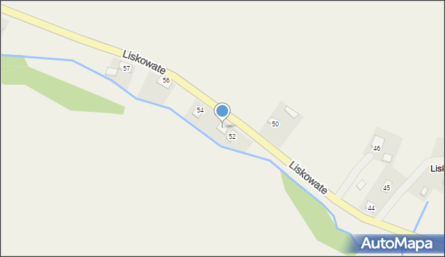 Liskowate, Liskowate, 53, mapa Liskowate