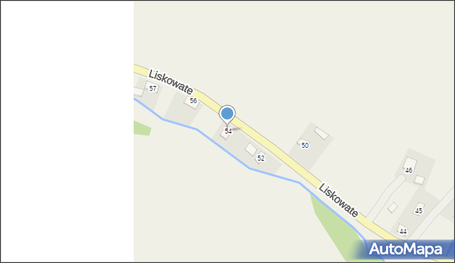 Liskowate, Liskowate, 54, mapa Liskowate
